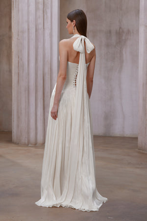 Aurohaya Uranie Gathered Maxi Dress