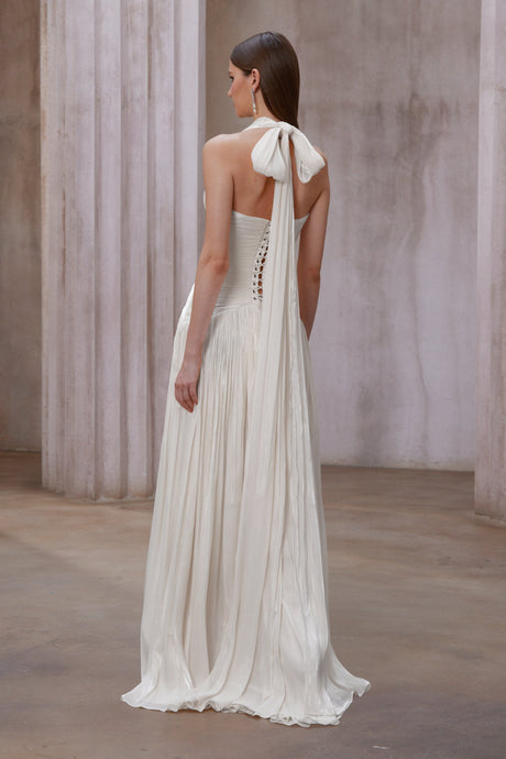 Aurohaya Uranie Gathered Maxi Dress
