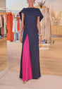 Aurohaya Midnight Bloom Dress Rose red