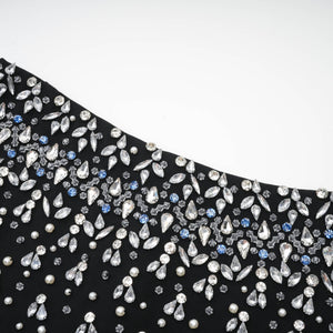 Aurohaya Melisande black embellished mini dress