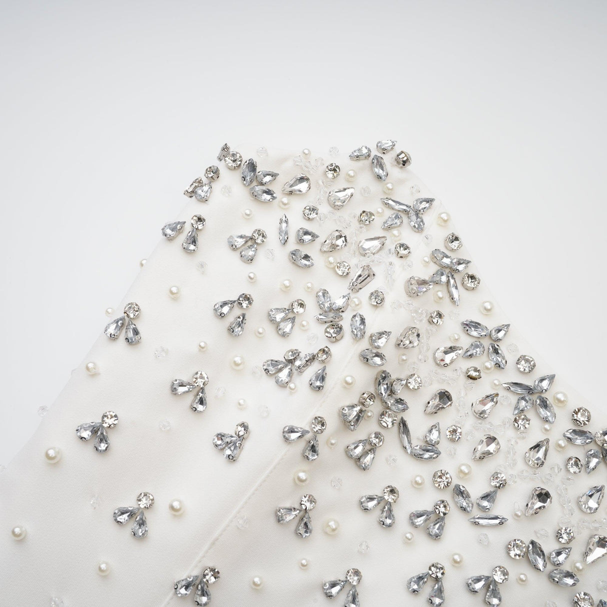 Aurohaya Melisande black embellished midi dress