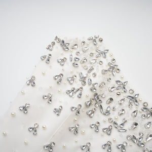 Aurohaya Melisande black embellished midi dress