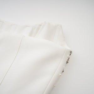 Aurohaya Melisande black embellished midi dress