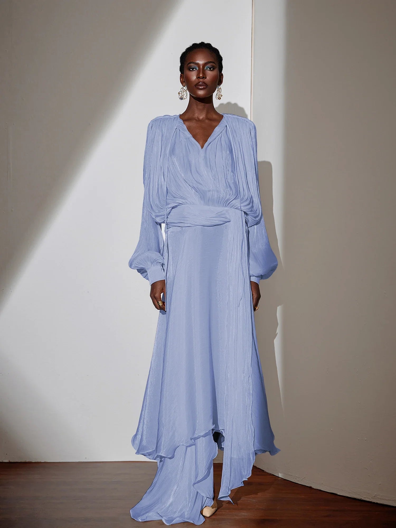 Aurohaya Gloria Long Sleeve Maxi Dress