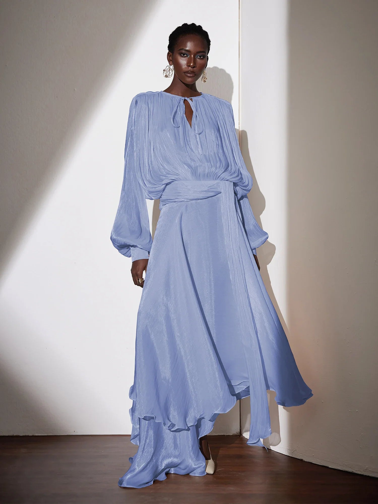 Aurohaya Gloria Long Sleeve Maxi Dress