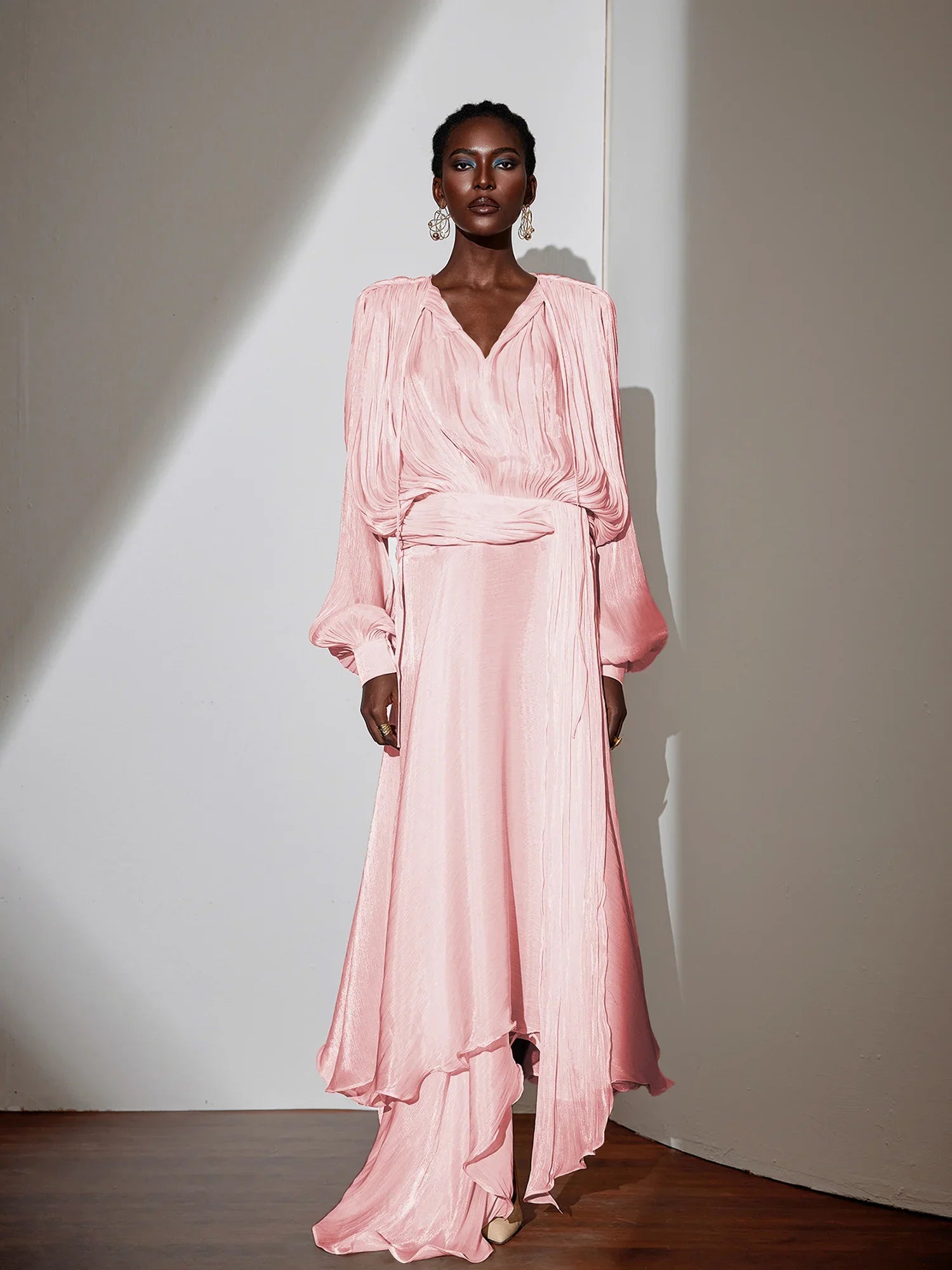 Aurohaya Gloria Long Sleeve Maxi Dress