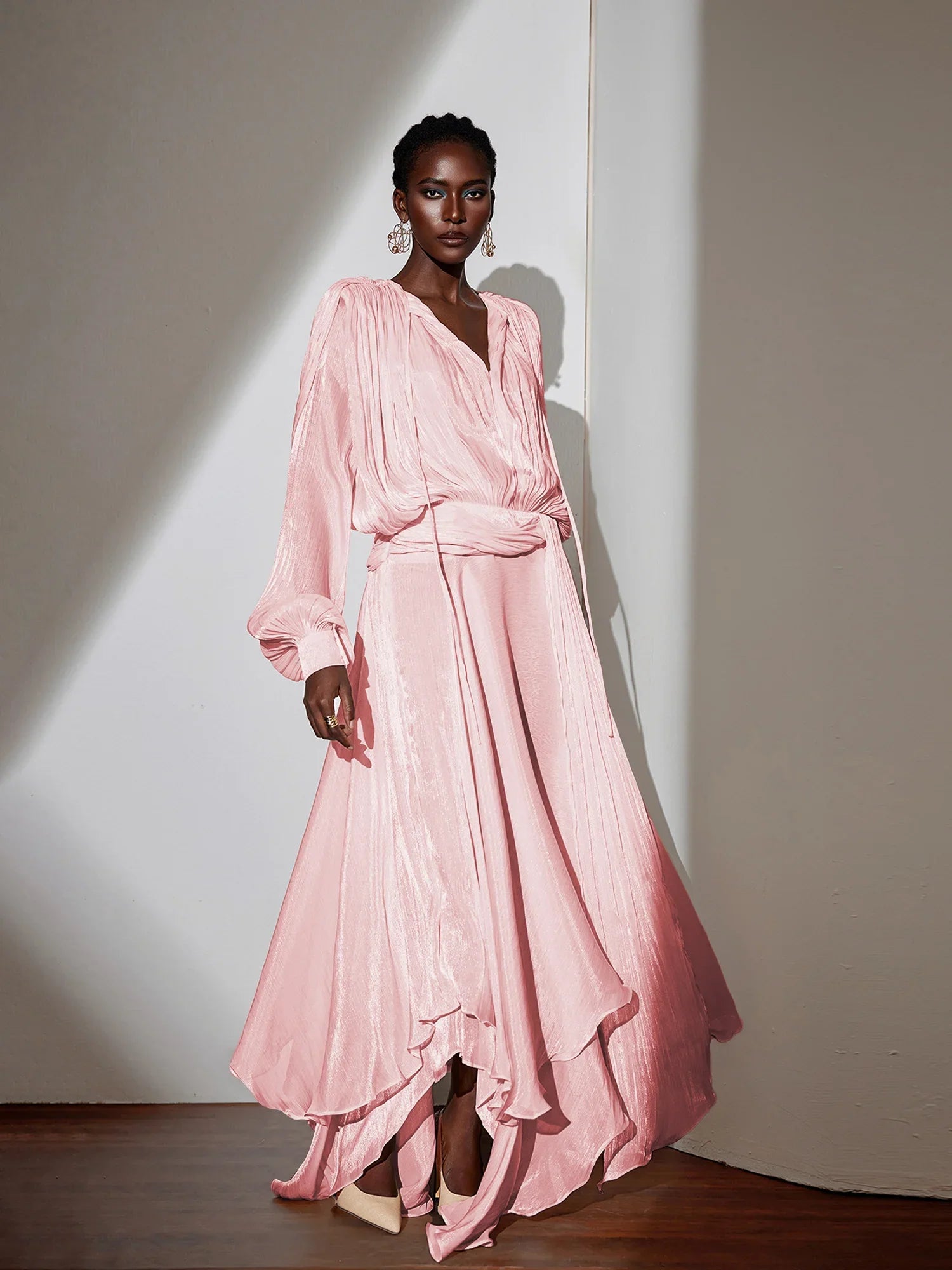 Aurohaya Gloria Long Sleeve Maxi Dress