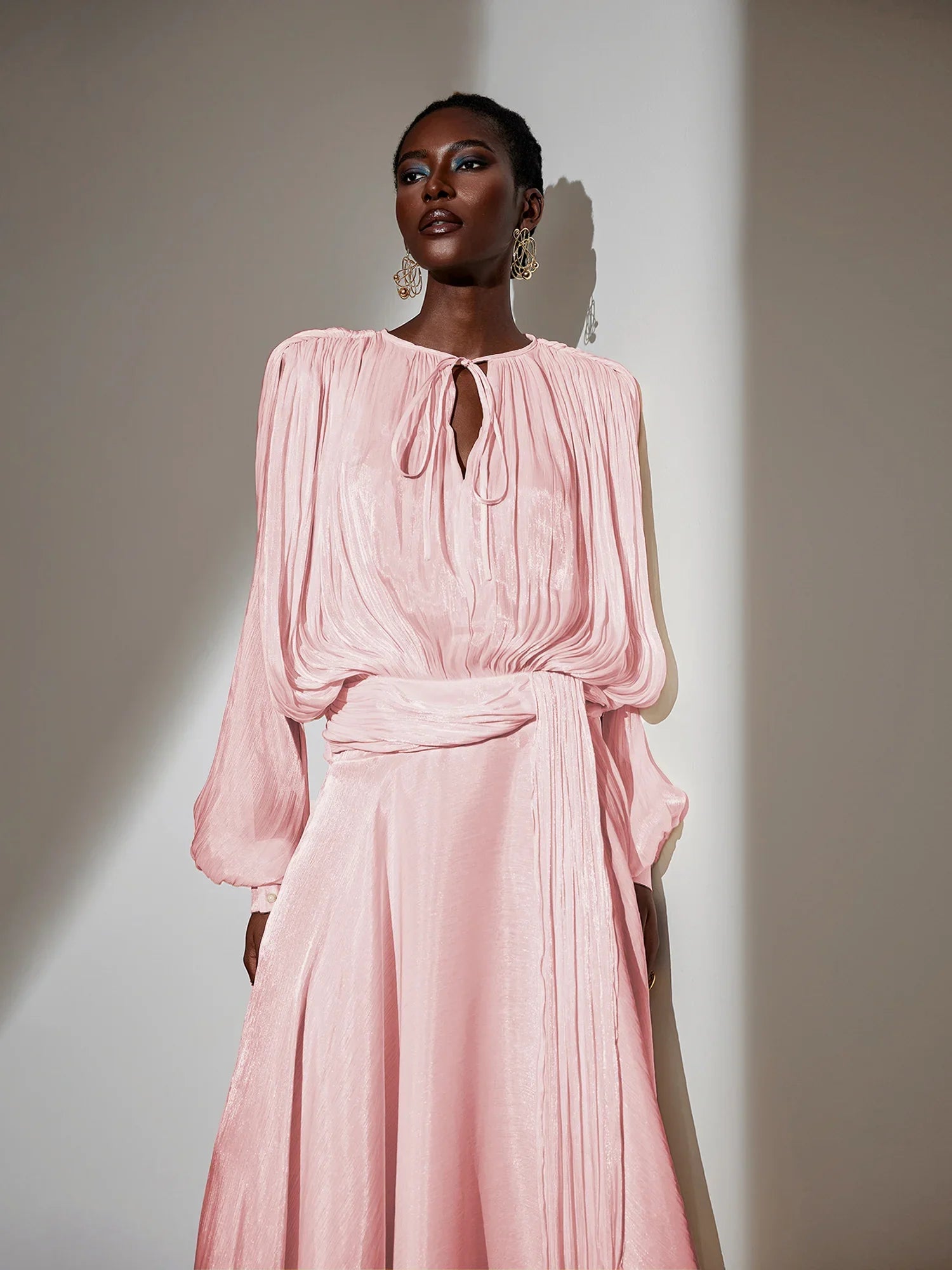 Aurohaya Gloria Long Sleeve Maxi Dress