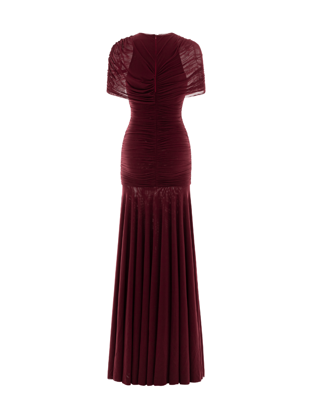 Aurohaya Mado One Shoulder Ruched Maxi Dress