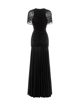 Aurohaya Mado One Shoulder Ruched Maxi Dress