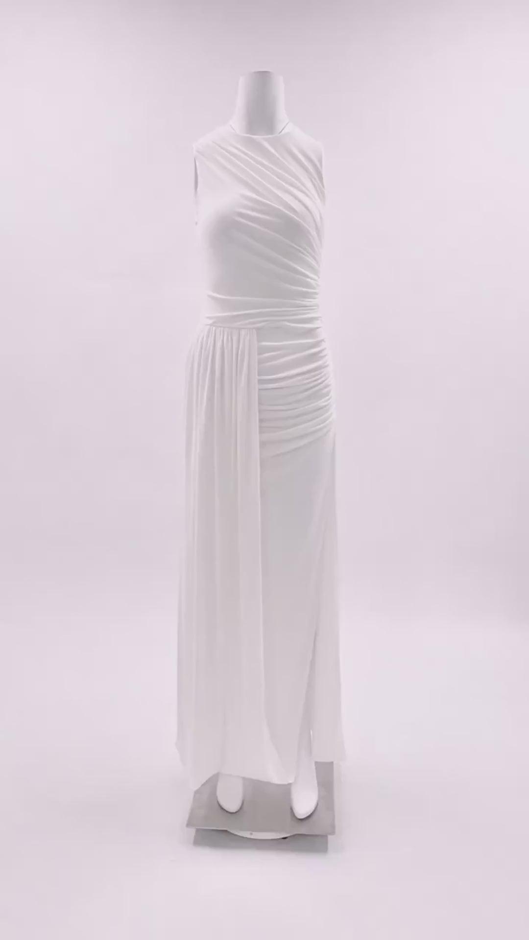 Flavie Ruched Sleeveless Maxi Dress