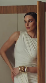Flavie Ruched Sleeveless Maxi Dress