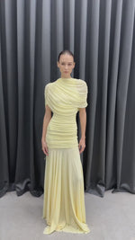 Mado One Shoulder Ruched Maxi Dress
