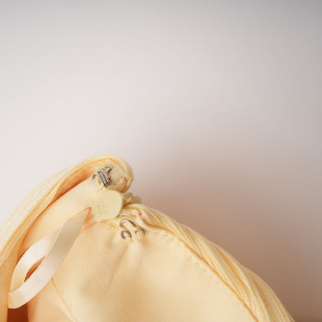 Cocon Asymmetrical Ruched Maxi Dress / Yellow