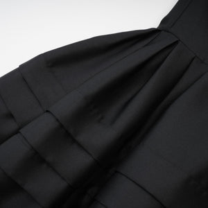 Prouesse black bowknot midi dress