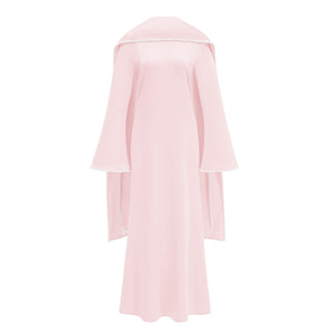 Sommet Pearl Trim Shawl Detail Maxi Dress / Pink