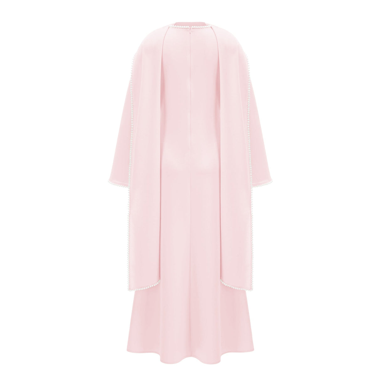 Sommet Pearl Trim Shawl Detail Maxi Dress / Pink