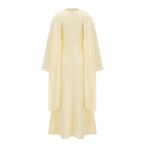 Sommet Pearl Trim Shawl Detail Maxi Dress / Yellow