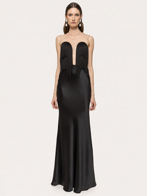 Aurohaya Marina Strapless Maxi Dress