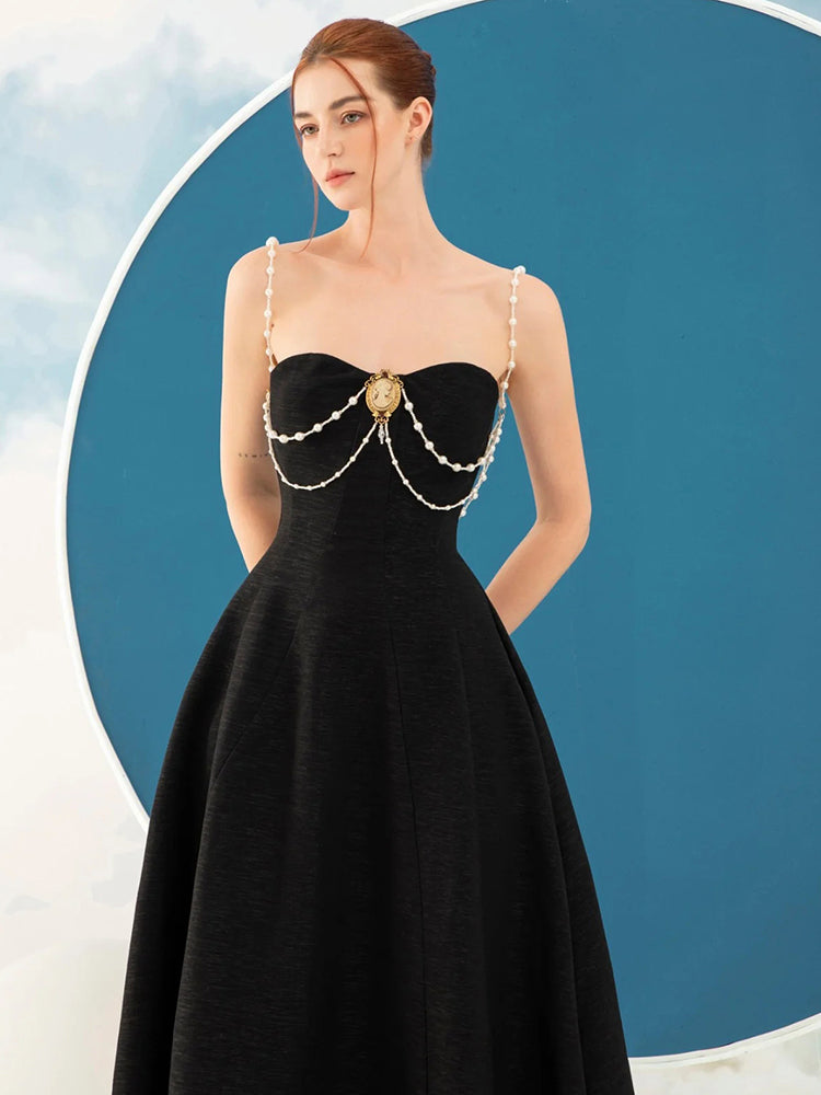 Aurohaya Claribel Strapless Midi Dress